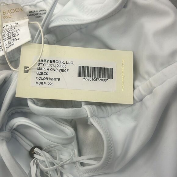 NWT Ramy Brook White One Piece Marta Swim Suit 🤩 - Picture 8 of 8